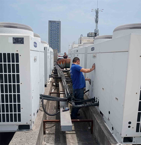 桂东中央空调制热和不制冷系统维修方法